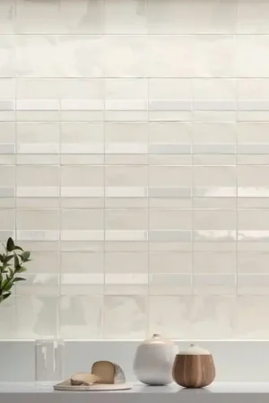 Bon Marché carrelage effet zellige 15x15 cm NOVA COCONUT MILK